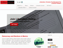 Tablet Screenshot of liberationorg.co.uk